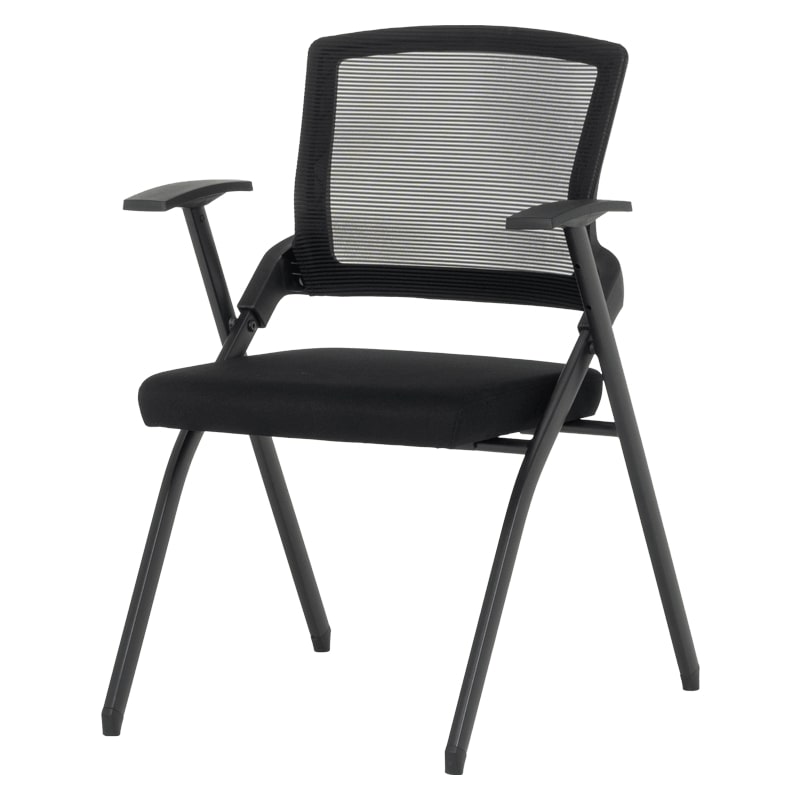 Сгъваем посетителски офис стол Carmen 1702 черен